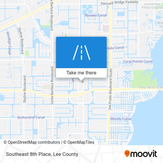 Southeast 8th Place map
