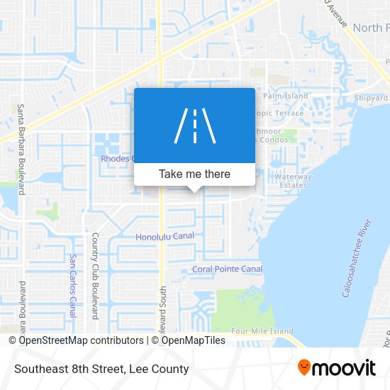 Southeast 8th Street map