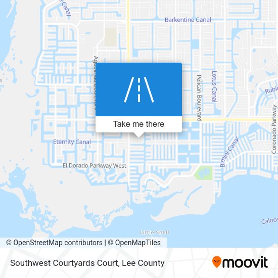 Southwest Courtyards Court map