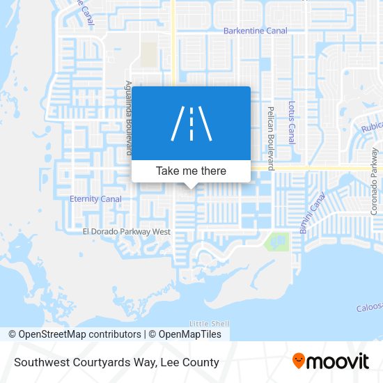 Southwest Courtyards Way map