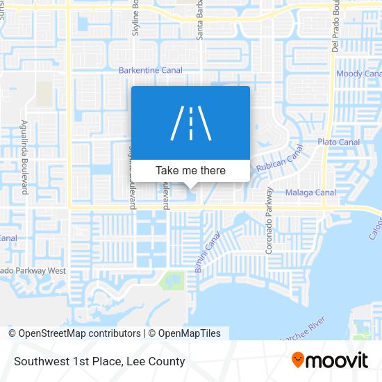 Mapa de Southwest 1st Place