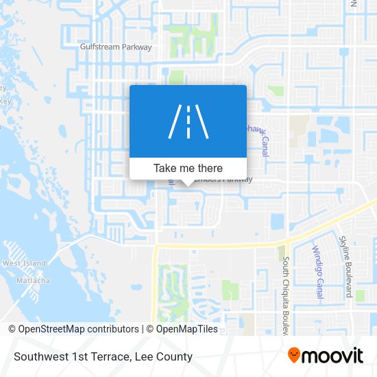Southwest 1st Terrace map