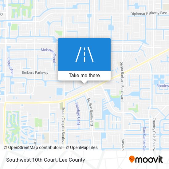 Southwest 10th Court map