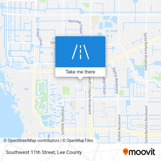 Southwest 11th Street map