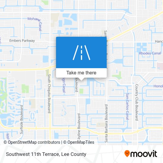 Southwest 11th Terrace map