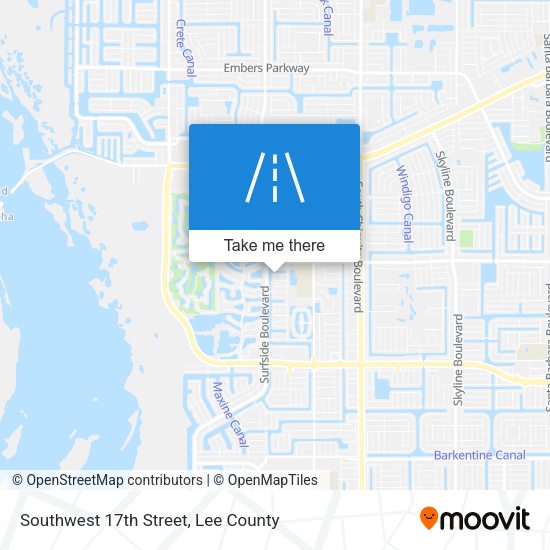 Southwest 17th Street map