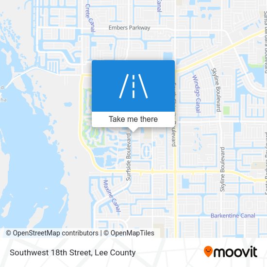 Mapa de Southwest 18th Street