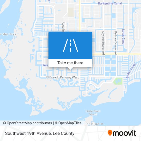 Southwest 19th Avenue map