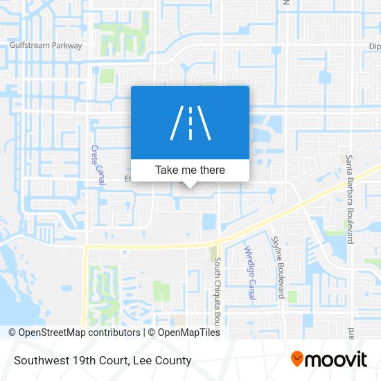 Southwest 19th Court map