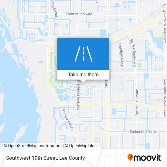 Mapa de Southwest 19th Street