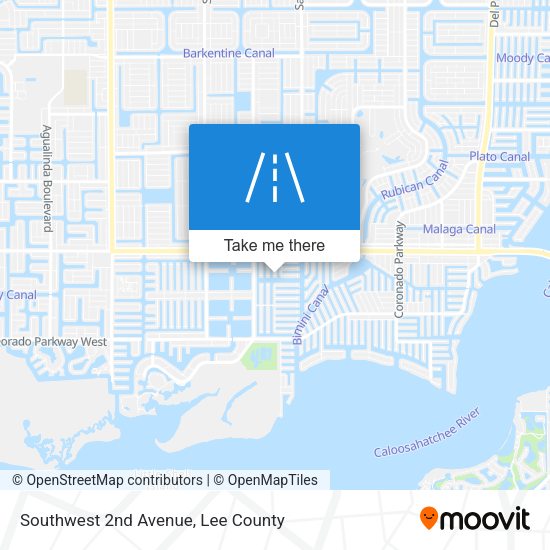 Southwest 2nd Avenue map