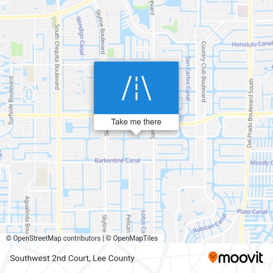Southwest 2nd Court map