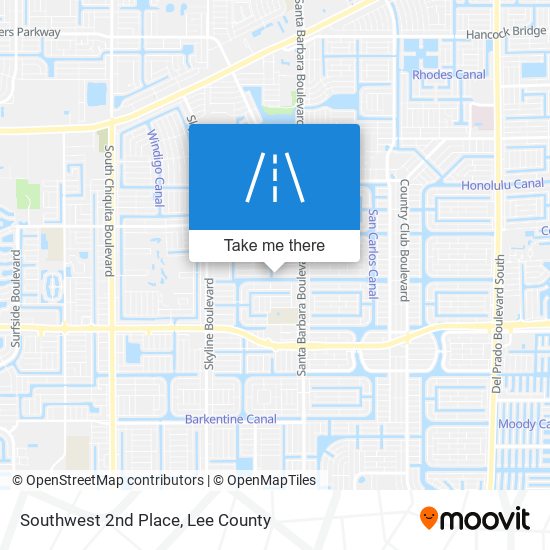 Mapa de Southwest 2nd Place