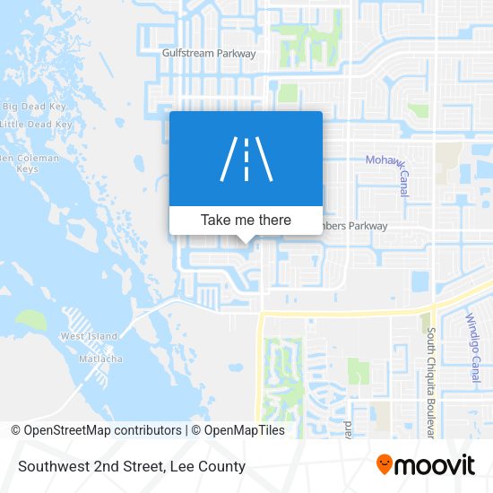 Southwest 2nd Street map