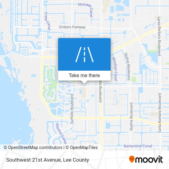 Mapa de Southwest 21st Avenue