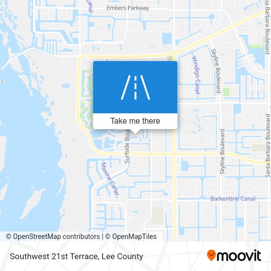 Mapa de Southwest 21st Terrace