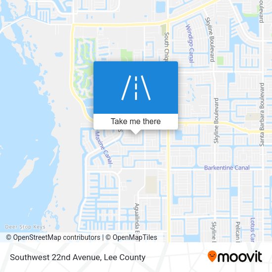 Southwest 22nd Avenue map