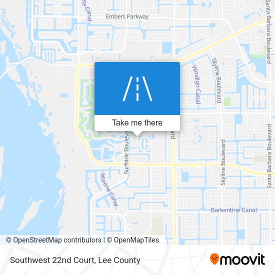 Mapa de Southwest 22nd Court