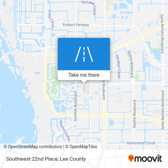 Mapa de Southwest 22nd Place