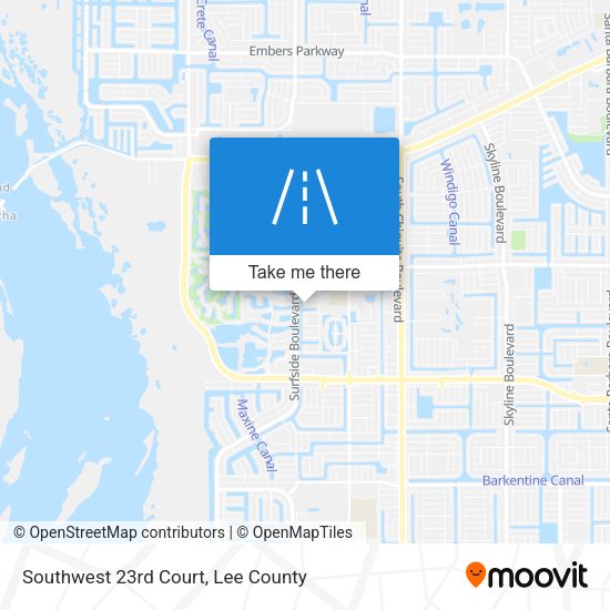 Southwest 23rd Court map