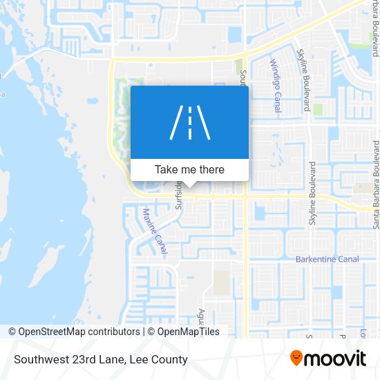 Southwest 23rd Lane map