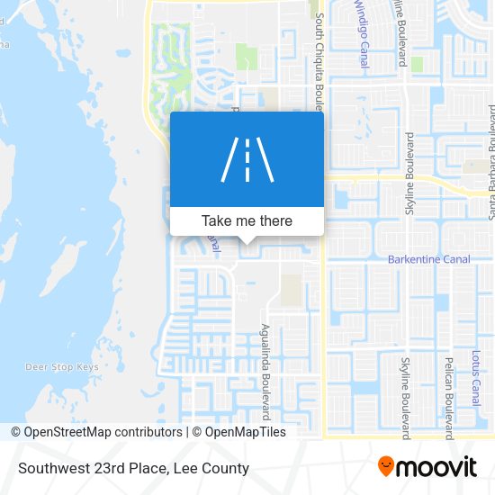 Southwest 23rd Place map