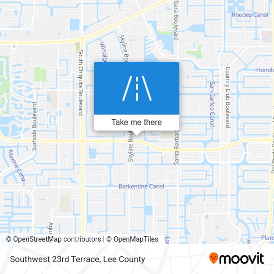 Southwest 23rd Terrace map