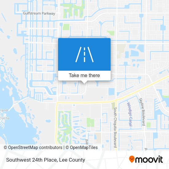 Southwest 24th Place map