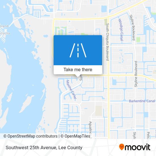 Southwest 25th Avenue map