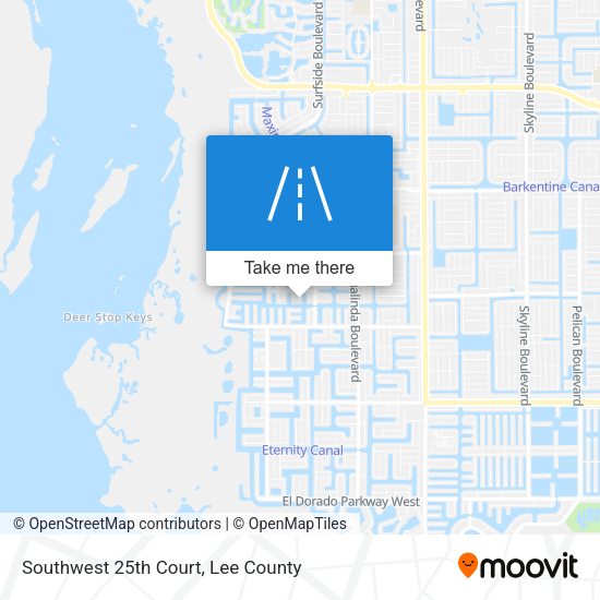 Southwest 25th Court map