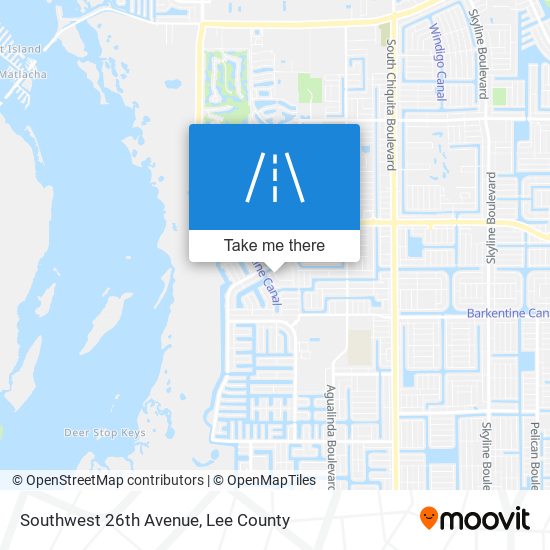 Southwest 26th Avenue map