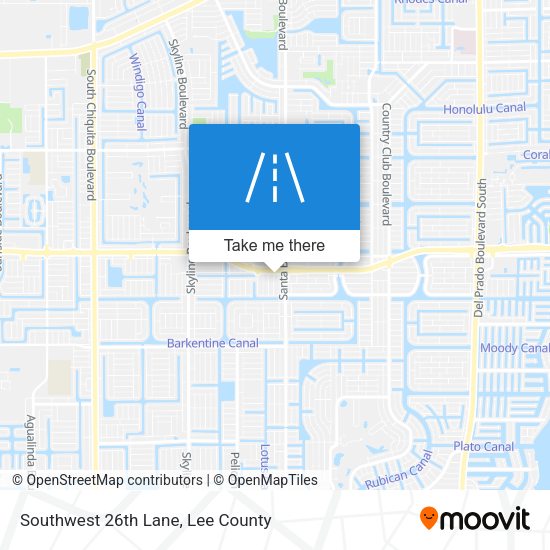 Mapa de Southwest 26th Lane