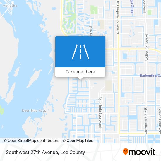 Southwest 27th Avenue map