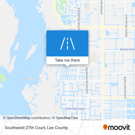 Southwest 27th Court map