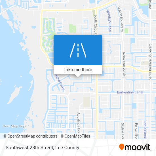 Southwest 28th Street map