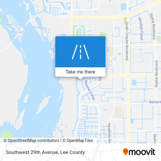 Southwest 29th Avenue map