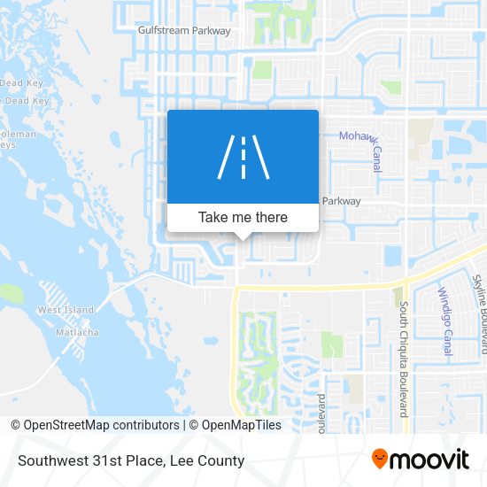 Southwest 31st Place map
