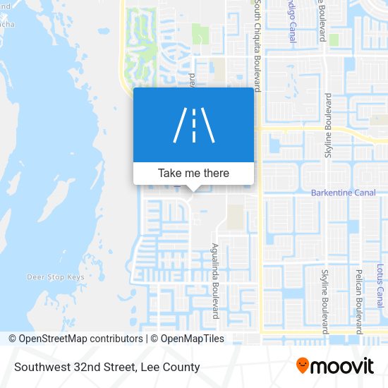 Southwest 32nd Street map