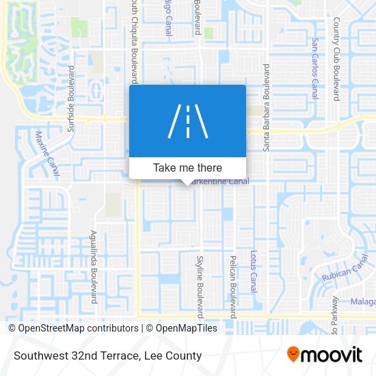 Southwest 32nd Terrace map