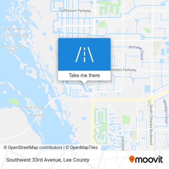 Mapa de Southwest 33rd Avenue