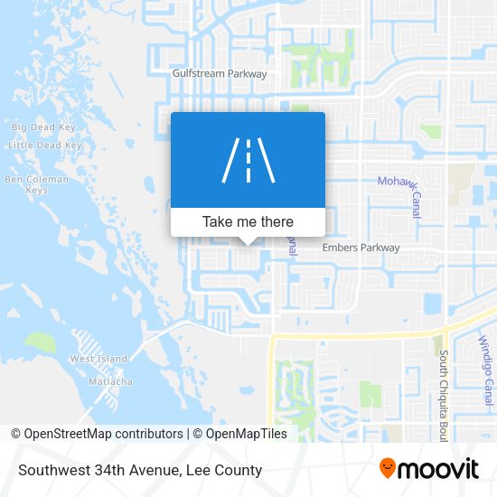 Mapa de Southwest 34th Avenue
