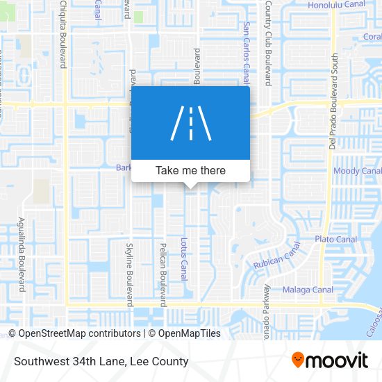 Mapa de Southwest 34th Lane