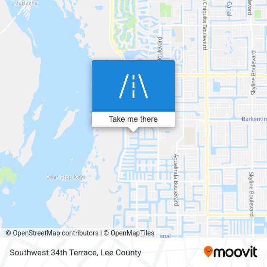 Mapa de Southwest 34th Terrace