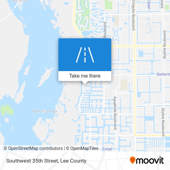 Southwest 35th Street map