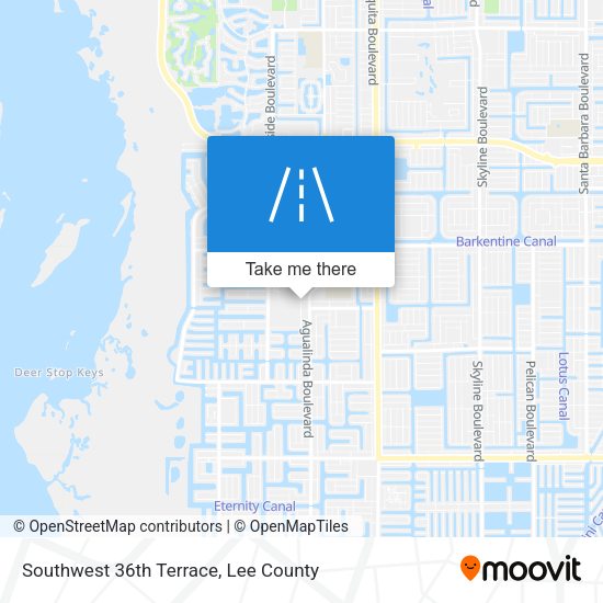 Mapa de Southwest 36th Terrace