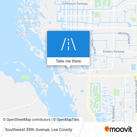 Southwest 39th Avenue map