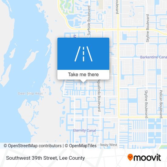 Southwest 39th Street map