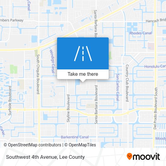 Mapa de Southwest 4th Avenue