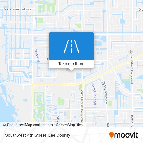 Southwest 4th Street map
