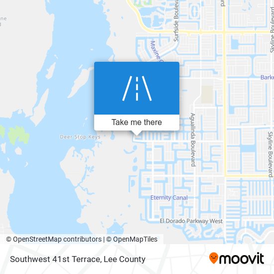 Southwest 41st Terrace map